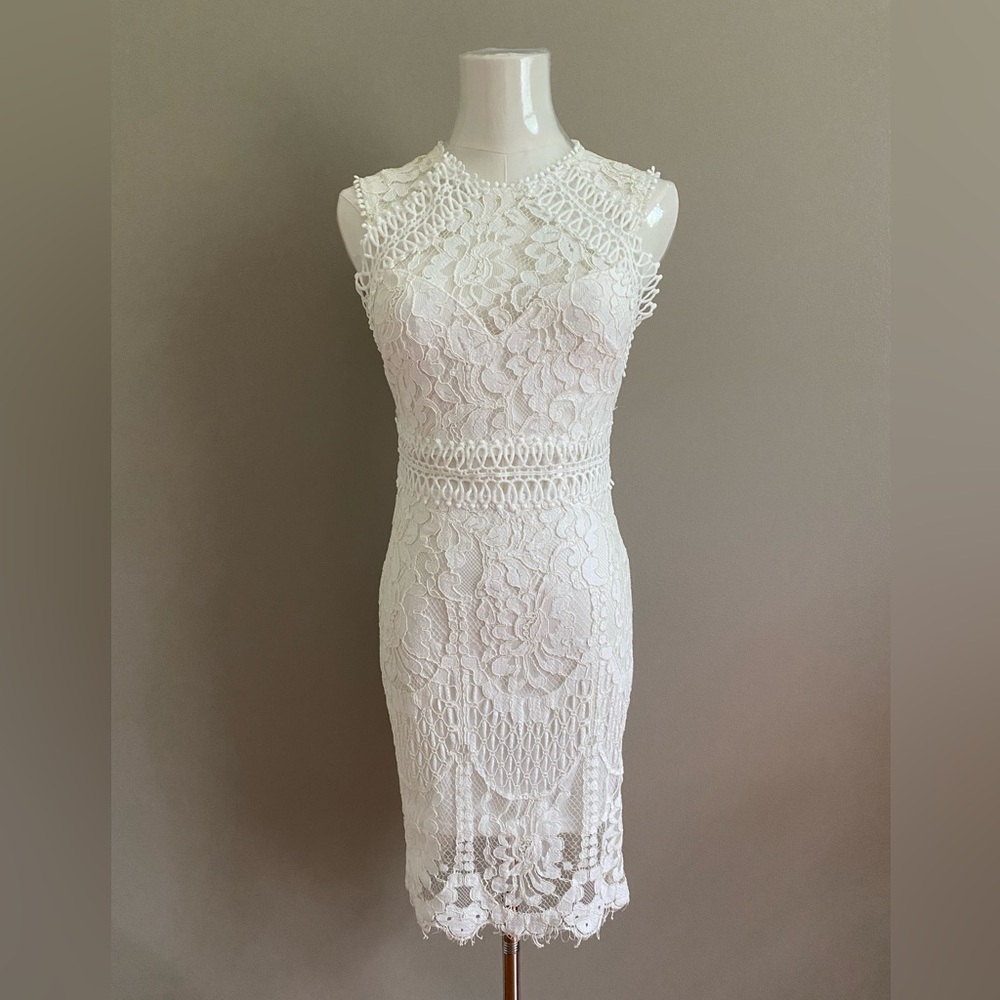SHEIN White Lace Dress
